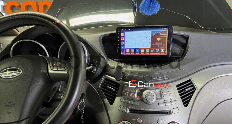 Штатная магнитола Canbox H-Line 2K 4184-9-0101 для Subaru Tribeca 2004-2014 (с поддержкой БК) на Android 10 (4G-SIM, 6/128, DSP, QLed) (CarPlay)