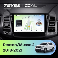 Штатная магнитола для SsangYong Rexton Y450 Y400 / Musso 2 (2018-2021) - Teyes CC4L на Android 14, 8-ядер, 6ГБ-64ГБ, SIM-слот