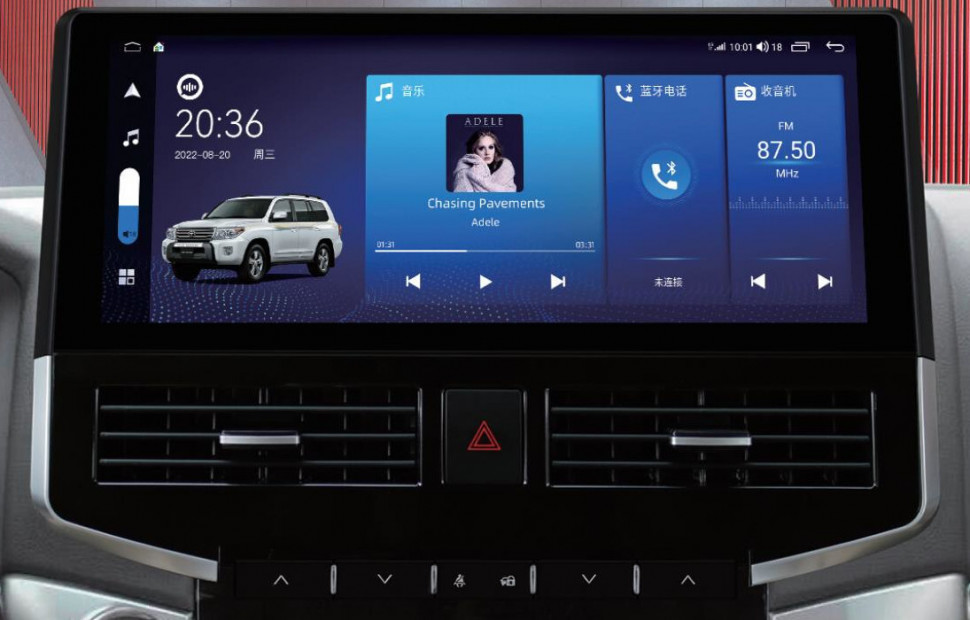 Магнитола Toyota Land Cruiser 200 2008-2015 (любая комплектация) - Carmedia HP-T1501 монитор 15", Android 12, 6Гб+128Гб, CarPlay, 4G SIM-слот (CarPlay)