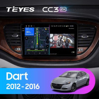 Штатная магнитола Teyes CC3 2K 4/64 Dodge Dart (2012-2016)