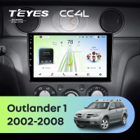 Штатная магнитола для Mitsubishi Outlander 1 (2002-2008) F2 - Teyes CC4L на Android 14, 8-ядер, 6ГБ-64ГБ, SIM-слот