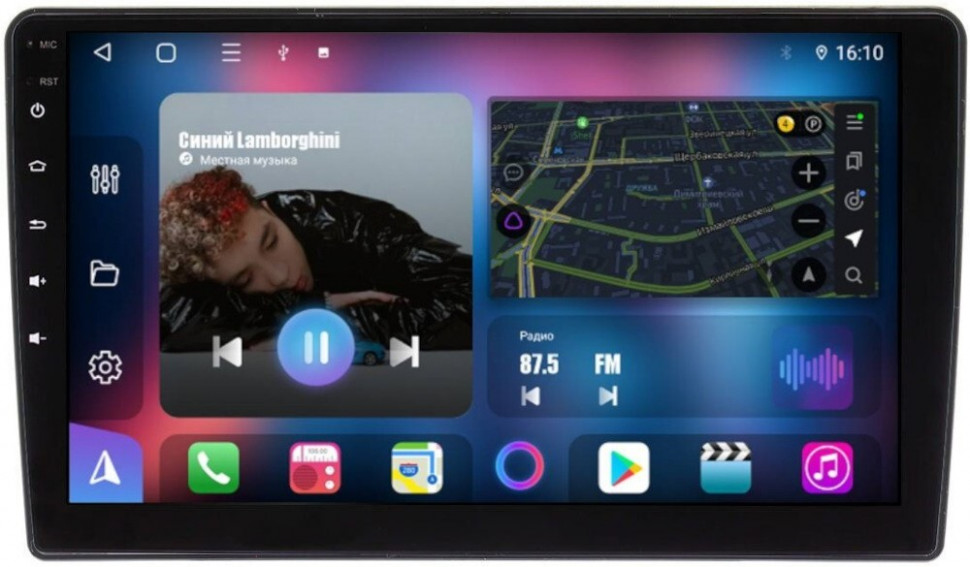 Магнитола для Ford Transit 6, C-Max, Kuga 1, Fusion и пр. - FarCar 140M Android 12, 8-ядер, QLED, Carplay, SIM-слот (CarPlay)