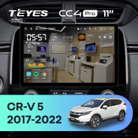 Штатная магнитола для Honda CR-V 5 RT RW (2017-2022) (Экран 11") - Teyes CC4 Pro на Android 13, 8-ядер, 8ГБ-128ГБ, SIM-слот
