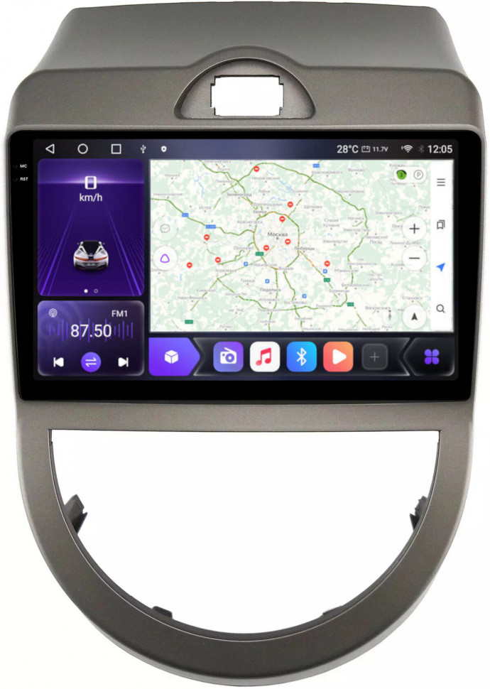 Магнитола для KIA Soul 2008-2011 (AM) - Carmedia OL-9739 QLed+2K, Android 12, ТОП процессор, CarPlay, SIM-слот (CarPlay)