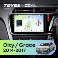 Штатная магнитола для Honda City / Grace (2014-2017) Тип-A Правый руль - Teyes CC4L на Android 14, 8-ядер, 6ГБ-64ГБ, SIM-слот