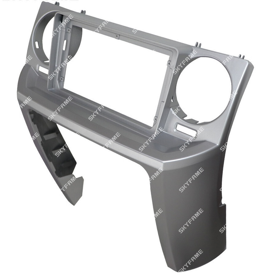 Магнитола для Land Rover Discovery 2005-2009 (серебро/черная) - Carmedia SF-9703 (крутилки) QLed, Android 10, ТОП процессор, CarPlay, SIM-слот (только с установкой в Москве) (CarPlay)