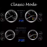 Электронная панель приборов Toyoya Land Cruiser 200 2008-2015 - Carmedia NH-LCD-T01 с сенсорным LCD / ЖК 12.3" экраном QLED (CarPlay)