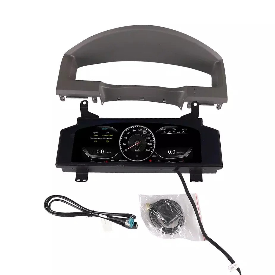 Электронная панель приборов Toyoya Land Cruiser 200 2008-2015 - Carmedia NH-LCD-T01 с сенсорным LCD / ЖК 12.3" экраном QLED (CarPlay)