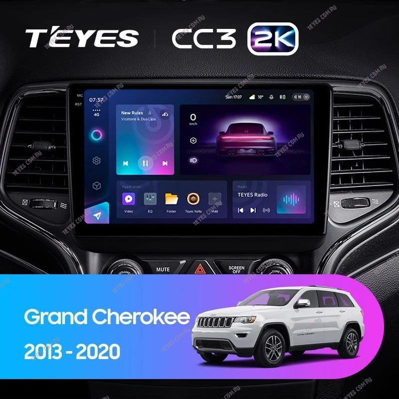 Магнитола для Jeep Grand Cherokee 2013-2022 - Teyes CC3 2K Android 10, ТОП процессор, 4/64 Гб, CarPlay, SIM-слот (CarPlay) 1