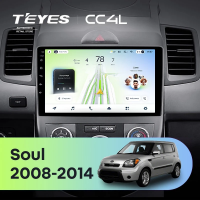 Штатная магнитола для Kia Soul 1 (2008-2014) - Teyes CC4L на Android 14, 8-ядер, 6ГБ-64ГБ, SIM-слот