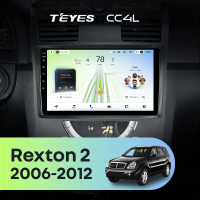 Штатная магнитола для SsangYong Rexton Y250 2 (2006-2012) - Teyes CC4L на Android 14, 8-ядер, 6ГБ-64ГБ, SIM-слот