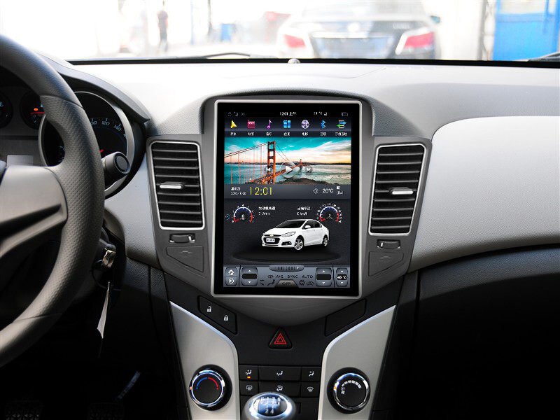 Магнитола для Chevrolet Cruze 2009-2012 - Carmedia ZF-1019-Q6 ("Тесла-Стиль") Android 11, 8ГБ+128ГБ, SIM-слот (CarPlay)