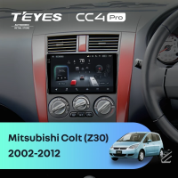 Штатная магнитола для Mitsubishi Colt (Z30) (2002-2012) Правый руль (Экран 9,5") - Teyes CC4 Pro на Android 13, 8-ядер, 12ГБ-256ГБ, SIM-слот