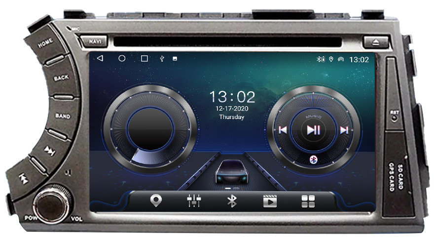 Магнитола для SsangYong Actyon 2005-2010, Kyron, Actyon Sports 2006-2016 - Carmedia MKD-7061-S10 Android 12, ТОП процессор, 4Гб+64Гб, CarPlay, SIM-слот (CarPlay)