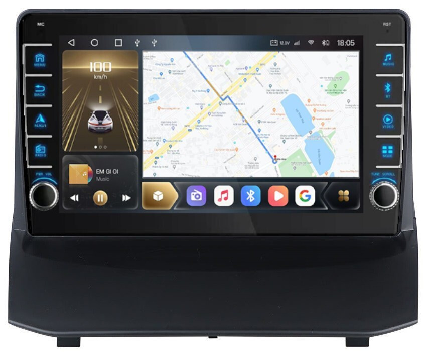 Магнитола для Ford Fiesta 2008-2014 - Carmedia OL-9285 (крутилки) QLed, Android 10, ТОП процессор, CarPlay, SIM-слот (CarPlay)