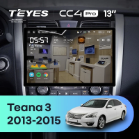 Штатная магнитола для Nissan Teana J33 (2013-2015) (Экран 13") - Teyes CC4 Pro на Android 13, 8-ядер, 8ГБ-128ГБ, SIM-слот