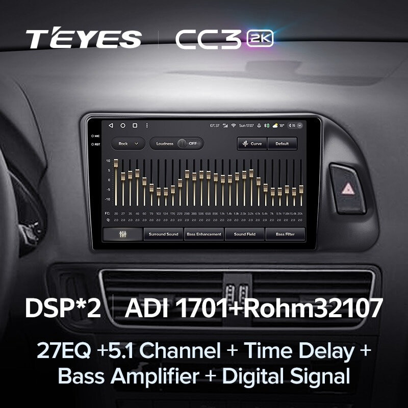 Штатная магнитола Teyes CC3 2K 4/64 Audi Q5 8R (2008-2017) Тип-A