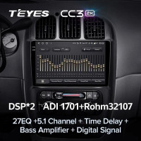 Штатная магнитола Teyes CC3 2K 4/64 Chrysler Town & Country 4 RS (2000-2007) Тип-A
