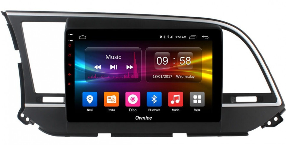 Магнитола для Hyundai Elantra 2016-2018 - Carmedia OL-9708 Android 10, 8-ядер, SIM-слот (CarPlay)