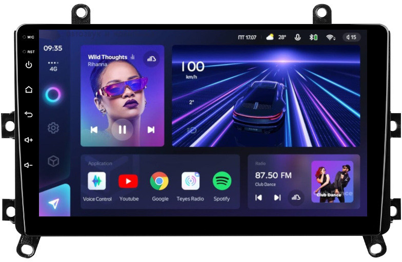 Магнитола для Toyota Highlander 4 2019+ - Teyes CC3 Android 10, ТОП процессор, 4/32 Гб, CarPlay, SIM-слот (CarPlay)