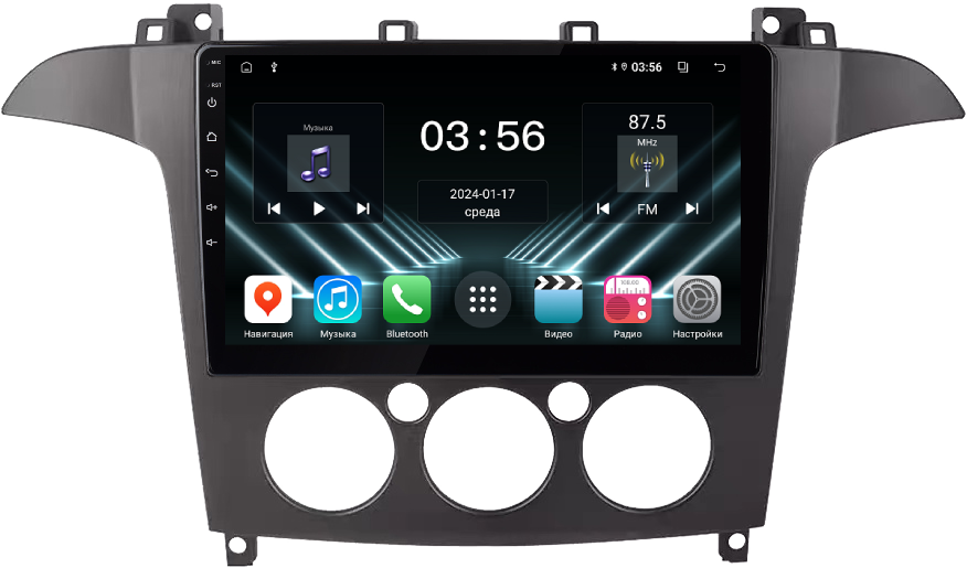 Штатная магнитола FarCar для Ford S-MAX на Android (DX3028M кондей) (CarPlay)