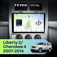 Штатная магнитола для Jeep Cherokee 4 KK / Liberty 2 (2007-2014) - Teyes CC4L на Android 14, 8-ядер, 6ГБ-64ГБ, SIM-слот