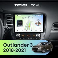 Штатная магнитола для Mitsubishi Outlander 3 (2018-2021) - Teyes CC4L на Android 14, 8-ядер, 6ГБ-64ГБ, SIM-слот