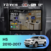 Штатная магнитола для Great Wall Hover H5 (2010-2017) (Экран 13") - Teyes CC4 Pro на Android 13, 8-ядер, 12ГБ-256ГБ, SIM-слот