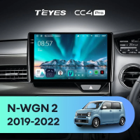 Штатная магнитола для Honda N-WGN 2 (2019-2022) Правый руль (Экран 10,36") - Teyes CC4 Pro на Android 13, 8-ядер, 8ГБ-128ГБ, SIM-слот