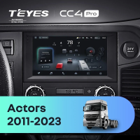 Штатная магнитола для Mercedes-Benz Actros (2011-2023) (Экран 9,5") - Teyes CC4 Pro на Android 13, 8-ядер, 12ГБ-256ГБ, SIM-слот