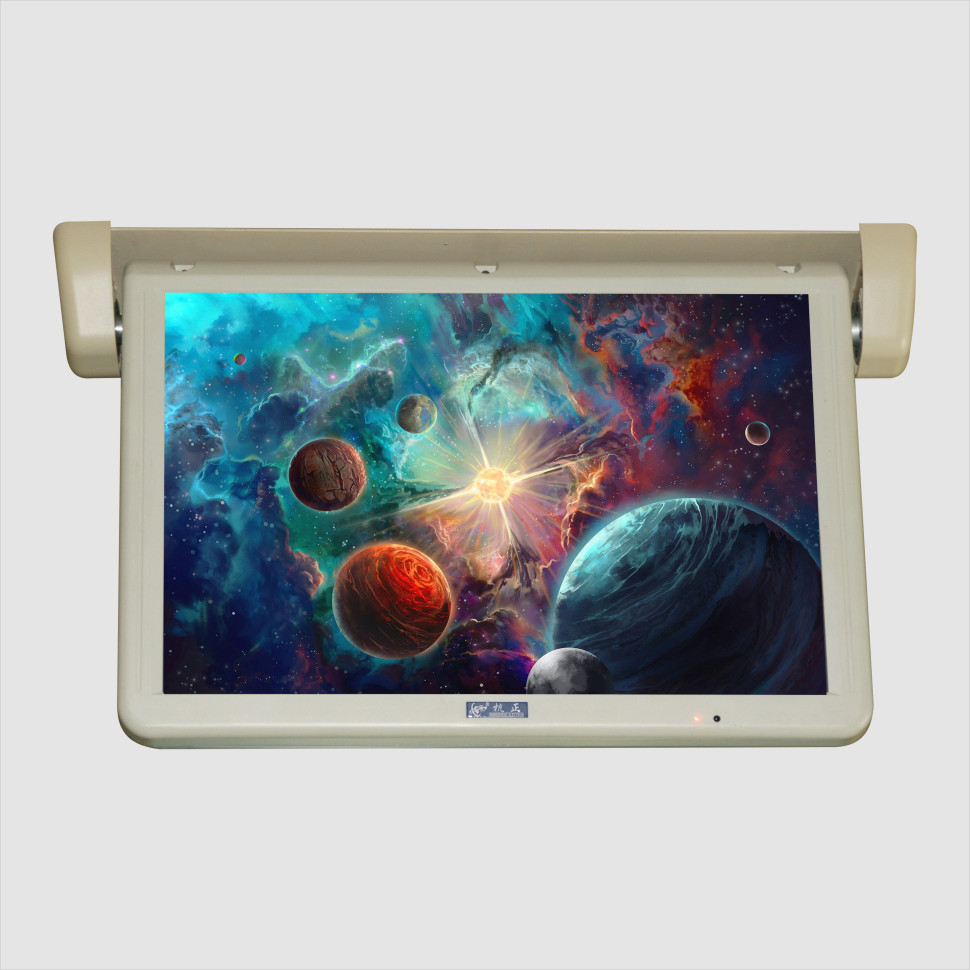 Потолочный монитор с электроприводом ERGO ER22AT с короткой платформой (22" FullHD), серый