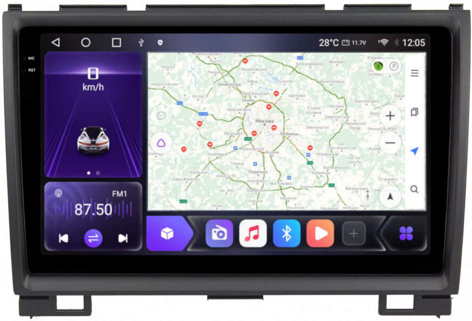 Магнитола для Haval H5, Great Wall Hover H3, H5 - Carmedia OL-9803 QLed+2K, Android 12, ТОП процессор, CarPlay, SIM-слот (CarPlay)