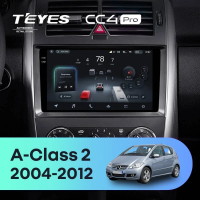 Штатная магнитола для Mercedes-Benz A-Class 2 W169 C169 (2004-2012) (Экран 9,5") - Teyes CC4 Pro на Android 13, 8-ядер, 8ГБ-128ГБ, SIM-слот