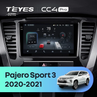 Штатная магнитола для Mitsubishi Pajero Sport 3 (2020-2021) (Экран 9,5") - Teyes CC4 Pro на Android 13, 8-ядер, 8ГБ-128ГБ, SIM-слот