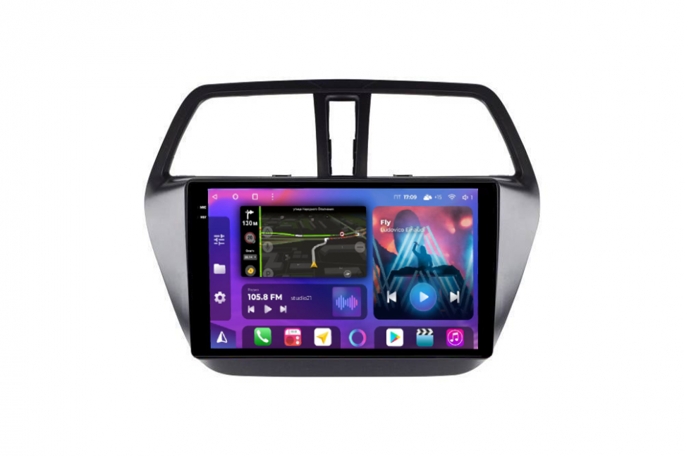 Штатная магнитола FarCar s400 2K для Suzuki Sx-4 на Android  (BX337M) (CarPlay)