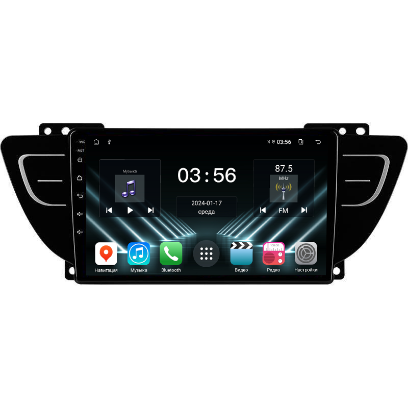 Штатная магнитола FarCar для Geely Atlas на Android (DX3016M) (CarPlay)