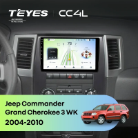 Штатная магнитола для Jeep Commander / Grand Cherokee 3 WK (2004-2010) - Teyes CC4L на Android 14, 8-ядер, 6ГБ-64ГБ, SIM-слот
