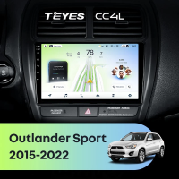 Штатная магнитола для Mitsubishi Outlander Sport (2015-2026) Тип-A - Teyes CC4L на Android 14, 8-ядер, 6ГБ-64ГБ, SIM-слот