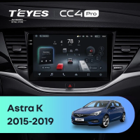 Штатная магнитола для Opel Astra K (2015-2019) (Экран 9,5") - Teyes CC4 Pro на Android 13, 8-ядер, 12ГБ-256ГБ, SIM-слот