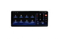 Магнитола для Toyota Land Cruiser 300 (экран климата снизу) - Carmedia ZH-T1210L монитор 12.3", Android 12, 8+128Гб, CarPlay, SIM-слот