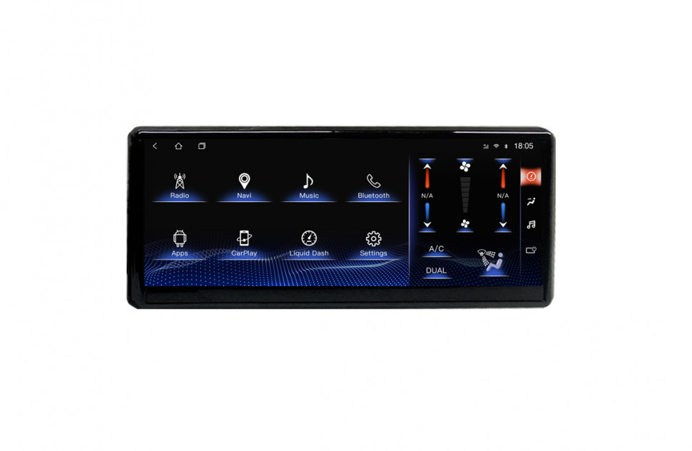 Магнитола для Toyota Land Cruiser 300 (экран климата снизу) - Carmedia ZH-T1210L монитор 12.3", Android 12, 8+128Гб, CarPlay, SIM-слот