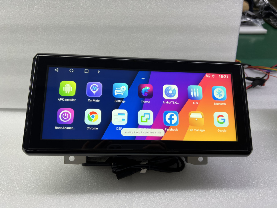 Магнитола для Toyota Land Cruiser 300 (экран климата снизу) - Carmedia ZH-T1210L монитор 12.3", Android 12, 8+128Гб, CarPlay, SIM-слот