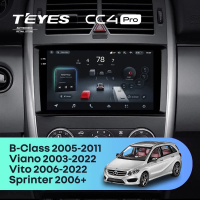 Штатная магнитола для Mercedes-Benz B-Class T245 (2005-2011) / Viano (2003-2022) / Vito (2006-2022) / Sprinter (2006+) (Экран 9,5") - Teyes CC4 Pro на Android 13, 8-ядер, 8ГБ-128ГБ, SIM-слот