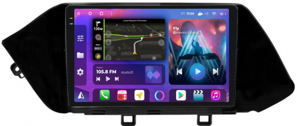 Магнитола для Hyundai Sonata 2020+ - FarCar XXL1212M Android 12, QLED, ТОП процессор, 8Гб+256Гб, CarPlay, SIM-слот (CarPlay)