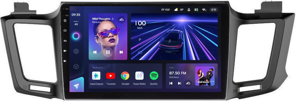 Магнитола для Toyota RAV4 2013-2018 - Teyes CC3 Android 10, ТОП процессор, 4/32 Гб, CarPlay, SIM-слот (CarPlay)