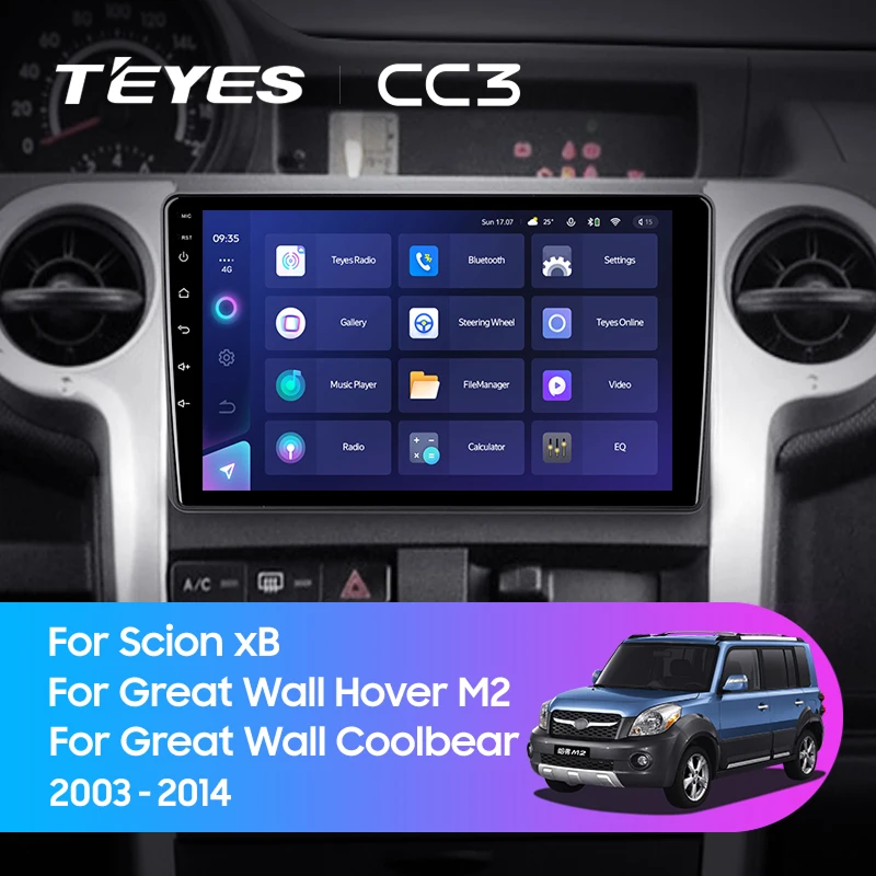 Штатная магнитола Teyes CC3 4/32 Great Wall Hover M2 Coolbear (2009-2014)