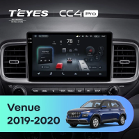 Штатная магнитола для Hyundai Venue (2019-2020) Правый руль (Экран 10,36") - Teyes CC4 Pro на Android 13, 8-ядер, 8ГБ-128ГБ, SIM-слот