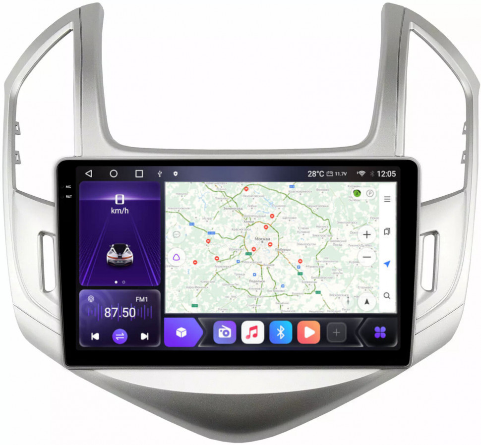 Магнитола для Chevrolet Cruze 2012-2015 - Carmedia OL-9292 QLed+2K, Android 12, ТОП процессор, CarPlay, SIM-слот (CarPlay)