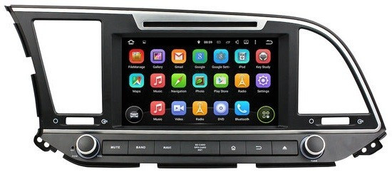 Магнитола для Hyundai Elantra 2016-2018 - Carmedia KD-8207-P6 на Android 10, 6-Турбо ядер, 4ГБ-64ГБ (CarPlay)