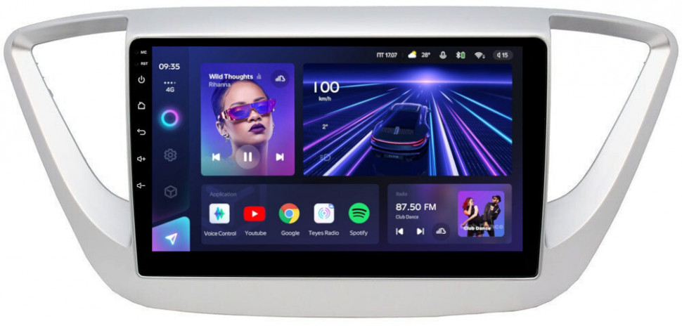 Магнитола для Hyundai Solaris 2017+ - Teyes CC3 Android 10, ТОП процессор, 4/32 Гб, CarPlay, SIM-слот (CarPlay)